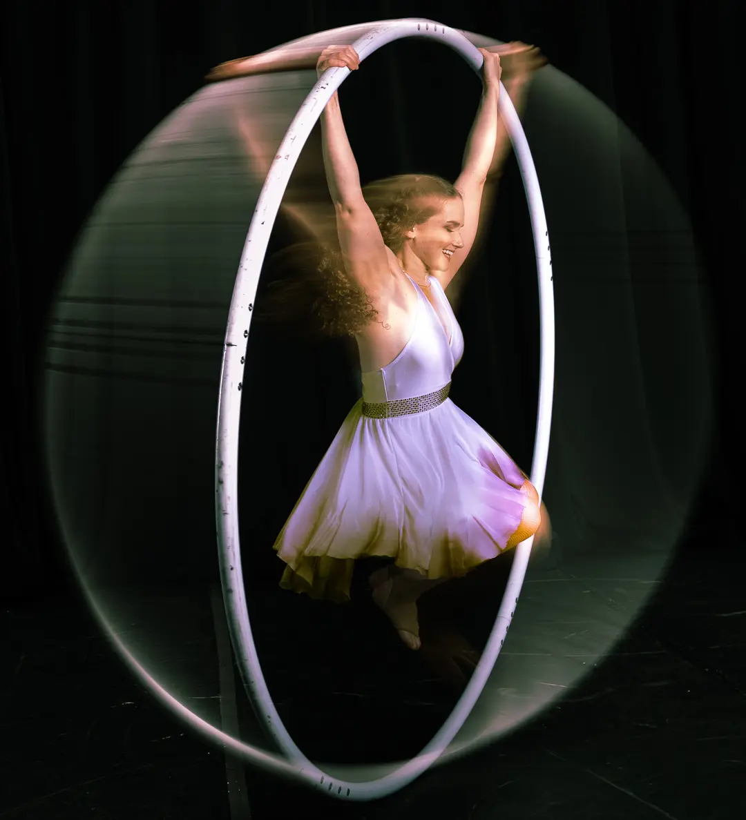 Paige Horil - Cyr Wheel Blurry Spin